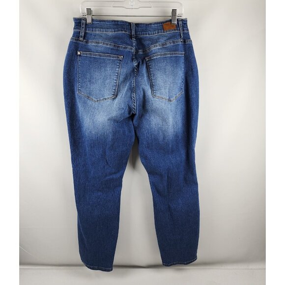 Judy Blue Jeans Womens Plus 18W Blue Bloom Maternity Destroyed Boyfriend Fit - Picture 10 of 13